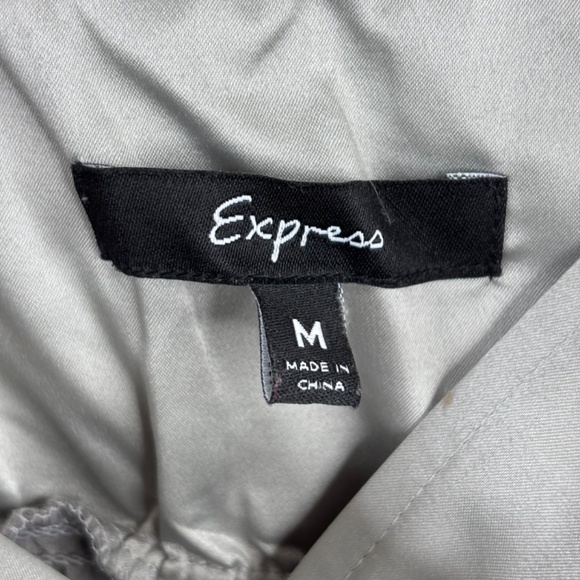 VTG Y2K Express Babydoll Tank M Silver Sequin 90s Fairy Whimsigoth New Years - Picture 4 of 8